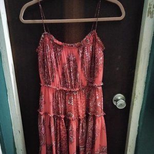 Banana Republic Tiered Midi Dress Size 0